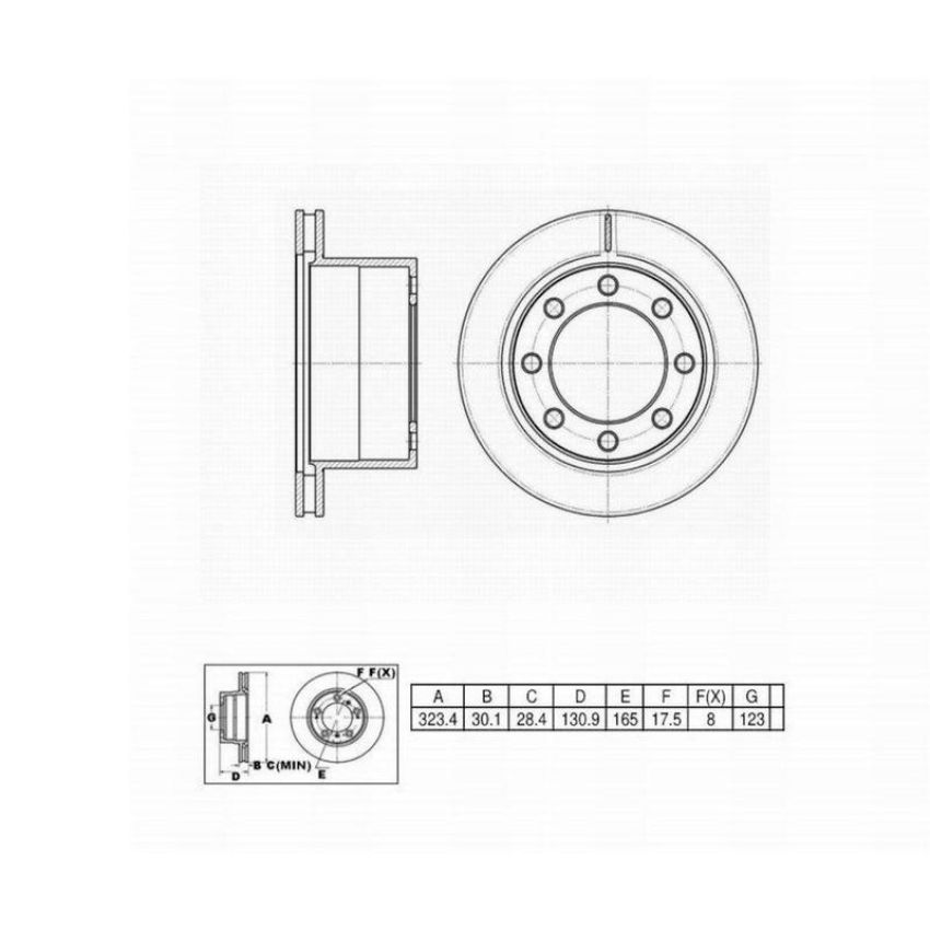 Winhere 6620174 Brake Rotor