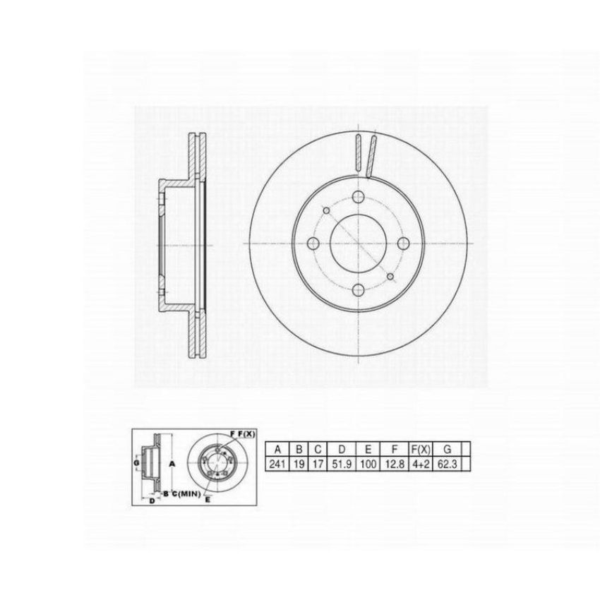 Winhere 6620281 Brake Rotor
