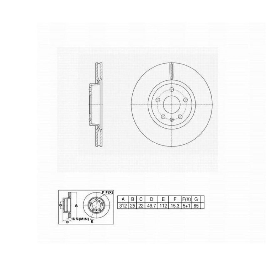 Winhere 6620312 Brake Rotor
