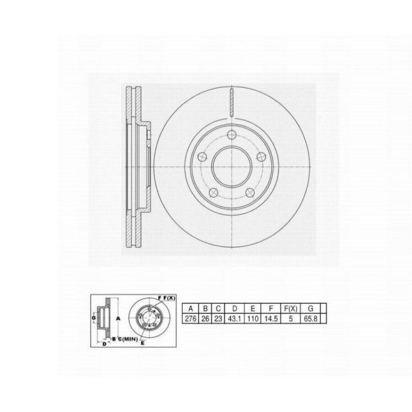 Winhere 6620323 Brake Rotor