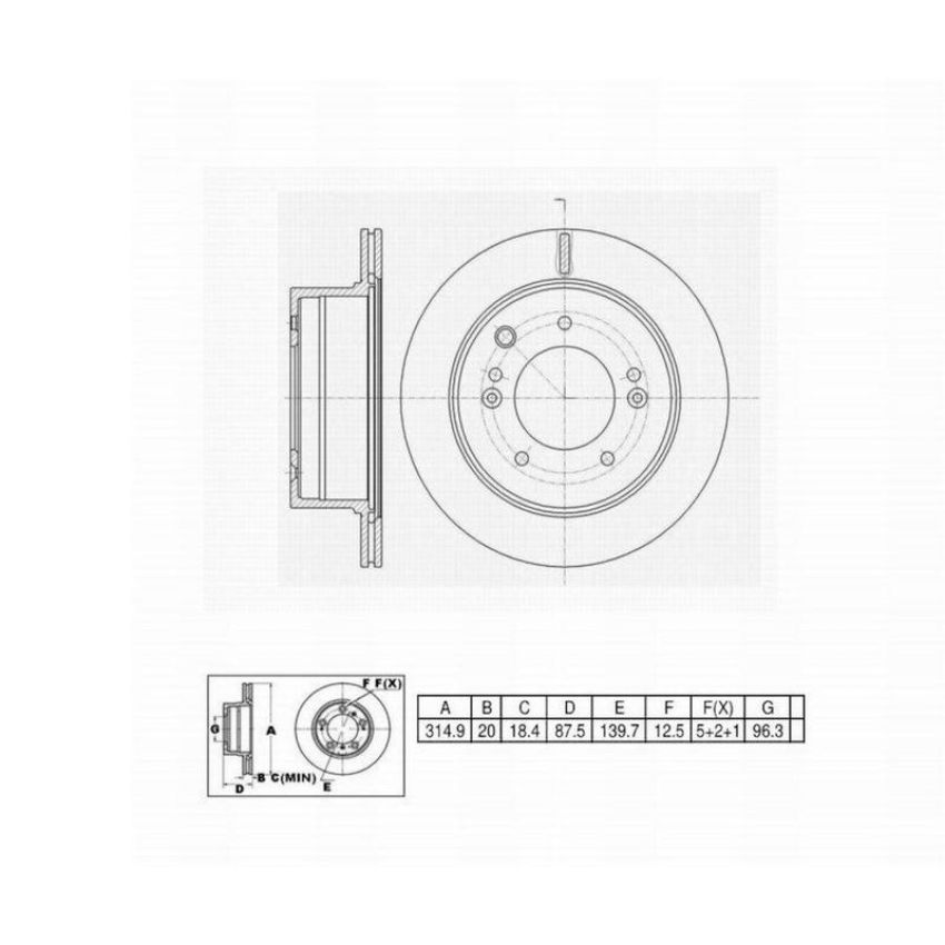 Winhere 6620429 Brake Rotor