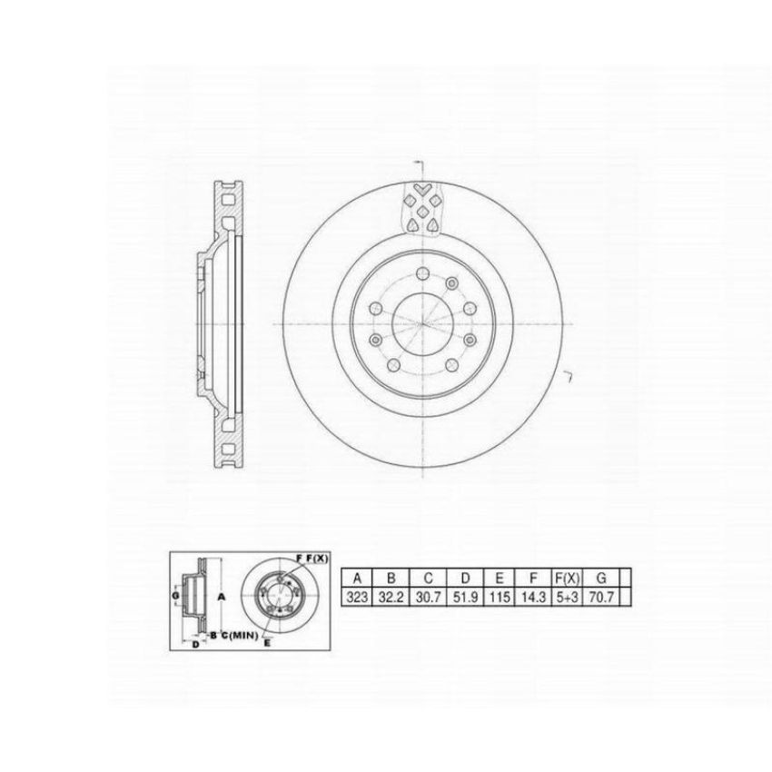 Winhere 6620543 Brake Rotor