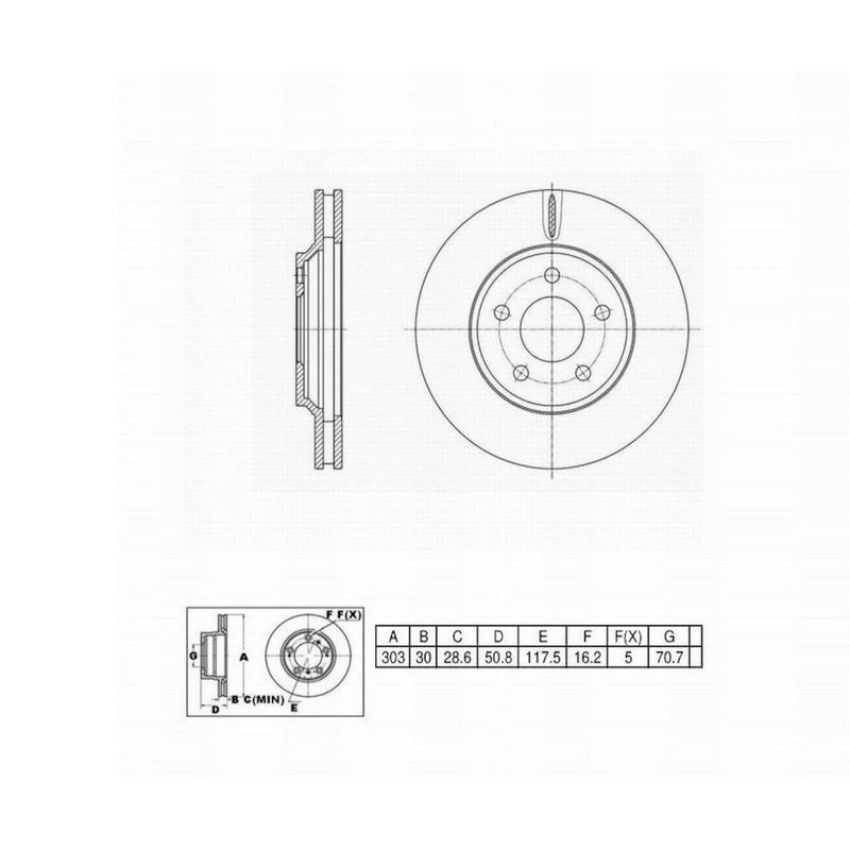 Winhere 6620679 Brake Rotor
