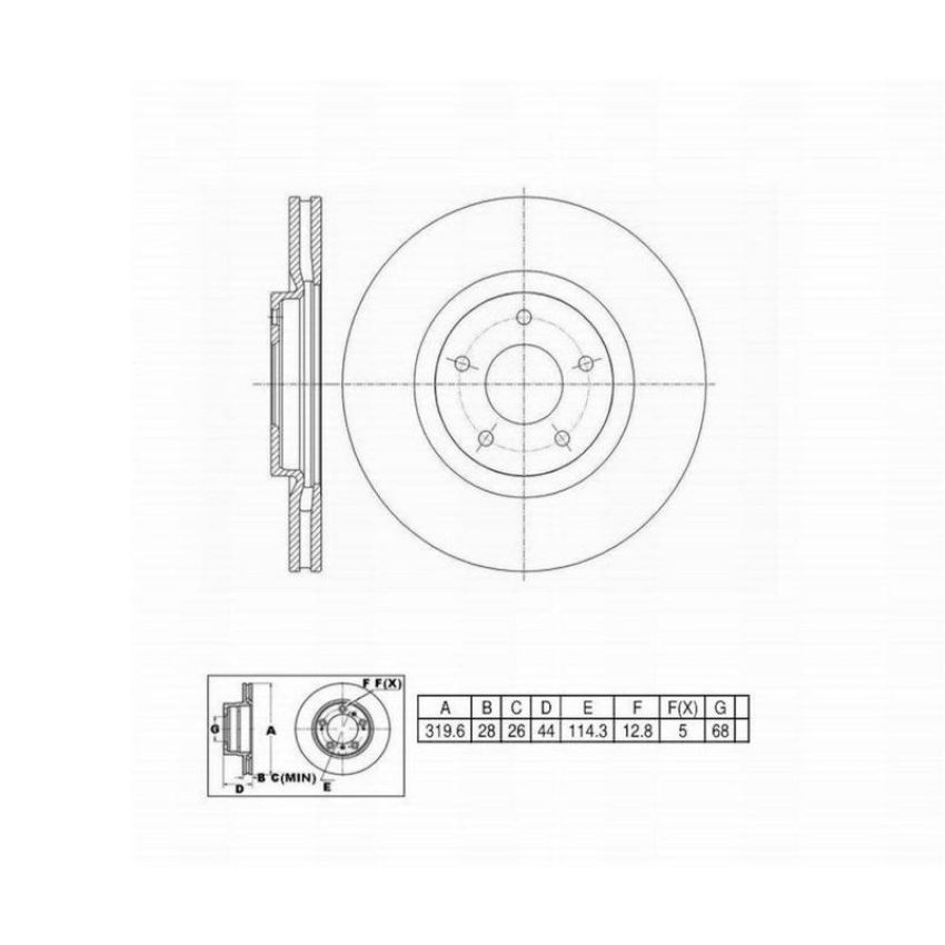 Winhere 6620745 Brake Rotor