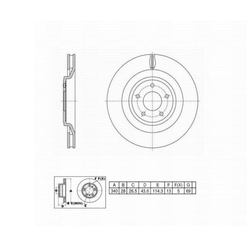 Winhere 6621171 Brake Rotor