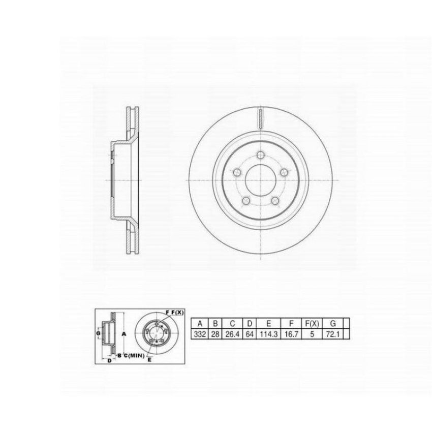 Winhere 6621172 Brake Rotor