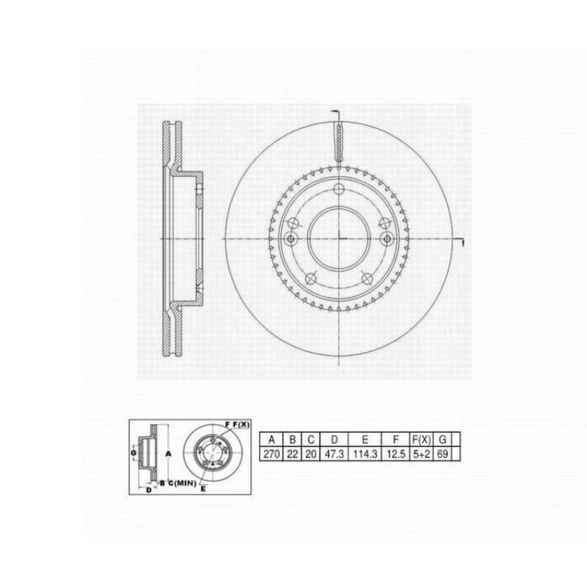 Winhere 6621365 Brake Rotor
