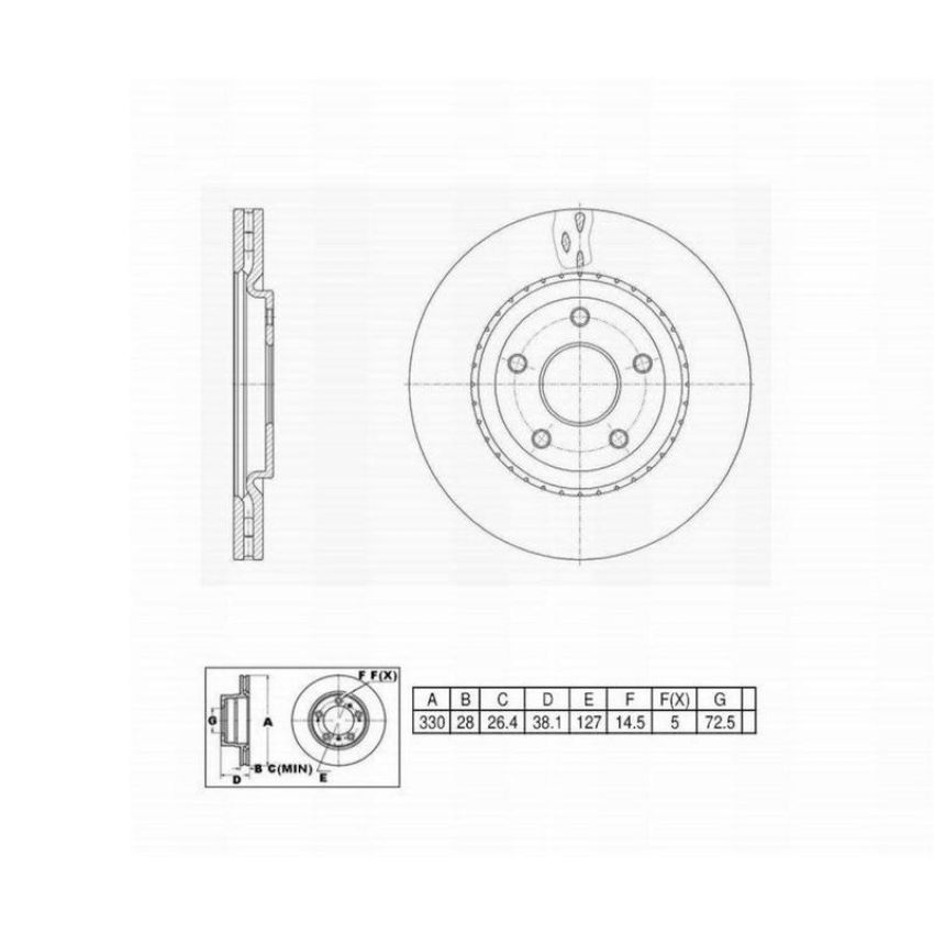 Winhere 6621366 Brake Rotor