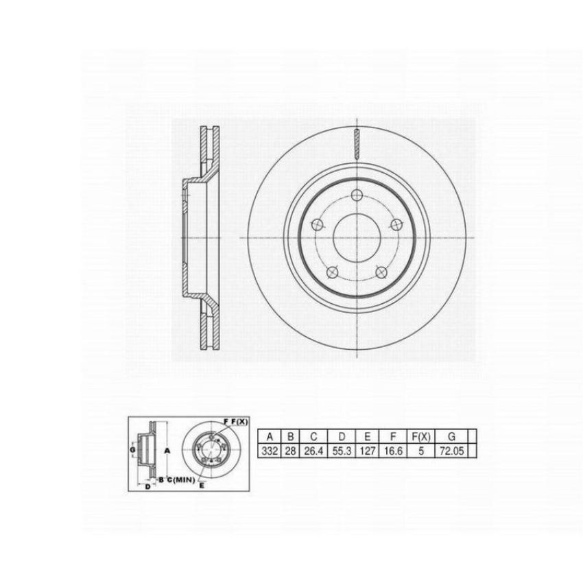 Winhere 6621523 Brake Rotor
