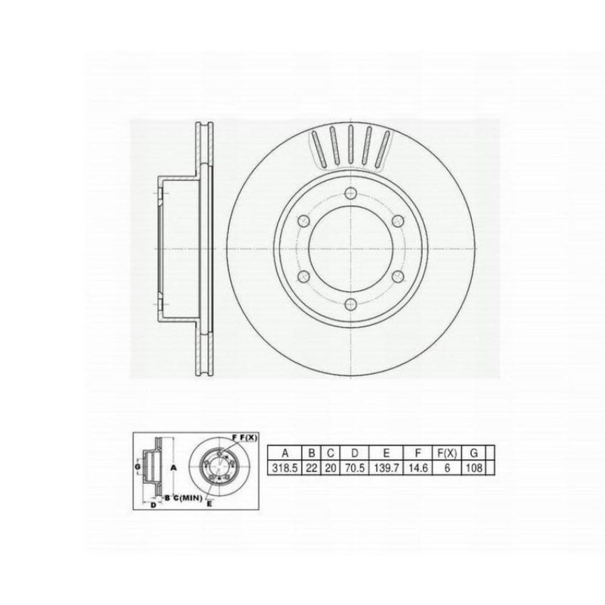 Winhere 662339 Brake Rotor