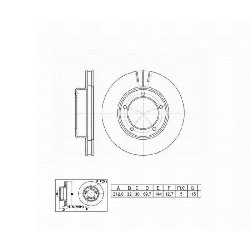Winhere 662450 Brake Rotor