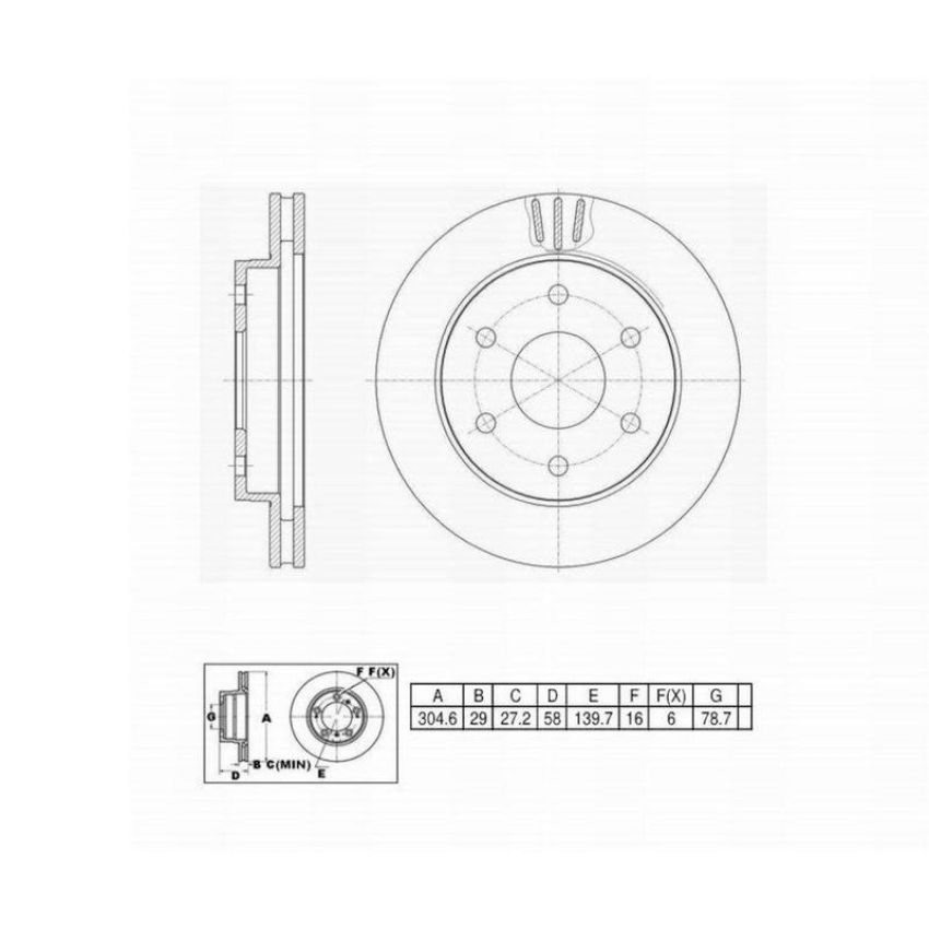 Winhere 662572 Brake Rotor