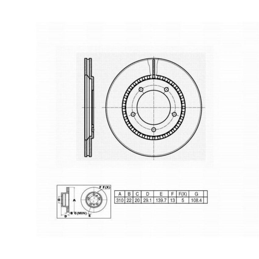Winhere 662673 Brake Rotor