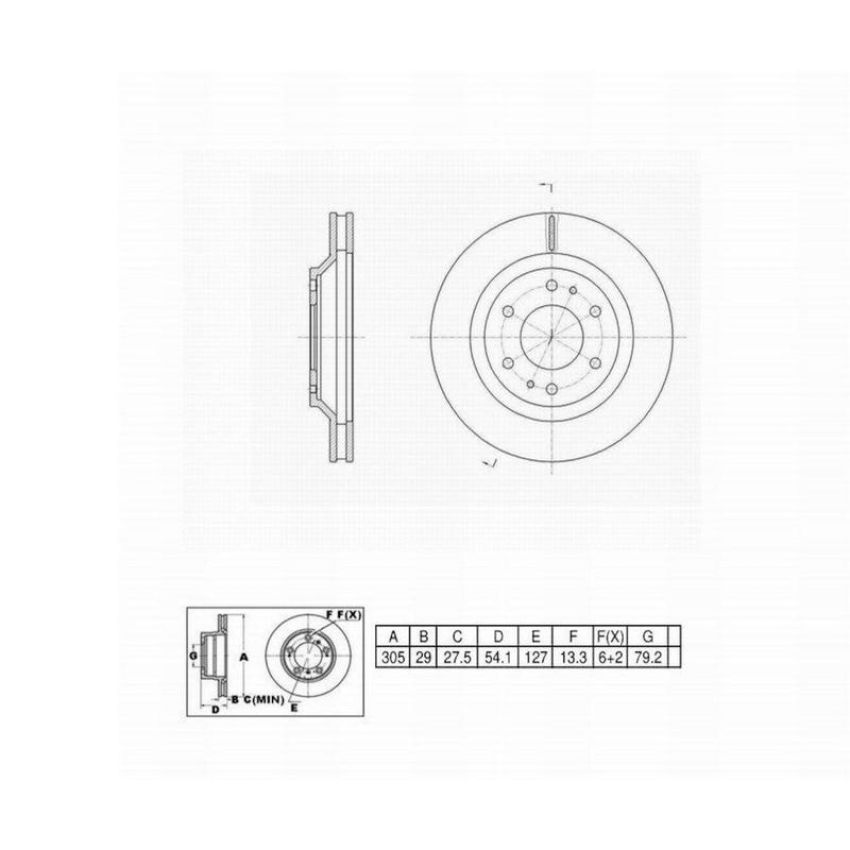 Winhere 662674 Brake Rotor