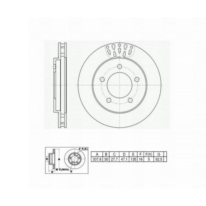 Winhere 662720 Brake Rotor
