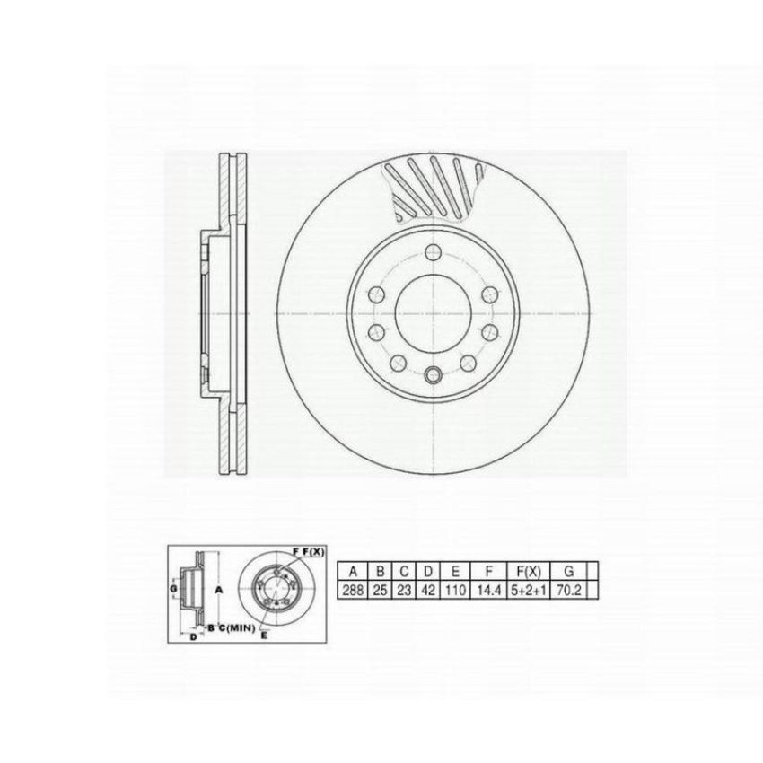 Winhere 662747 Brake Rotor