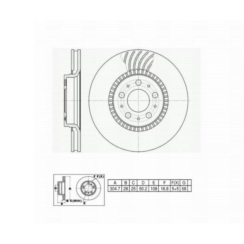 Winhere 662799 Brake Rotor