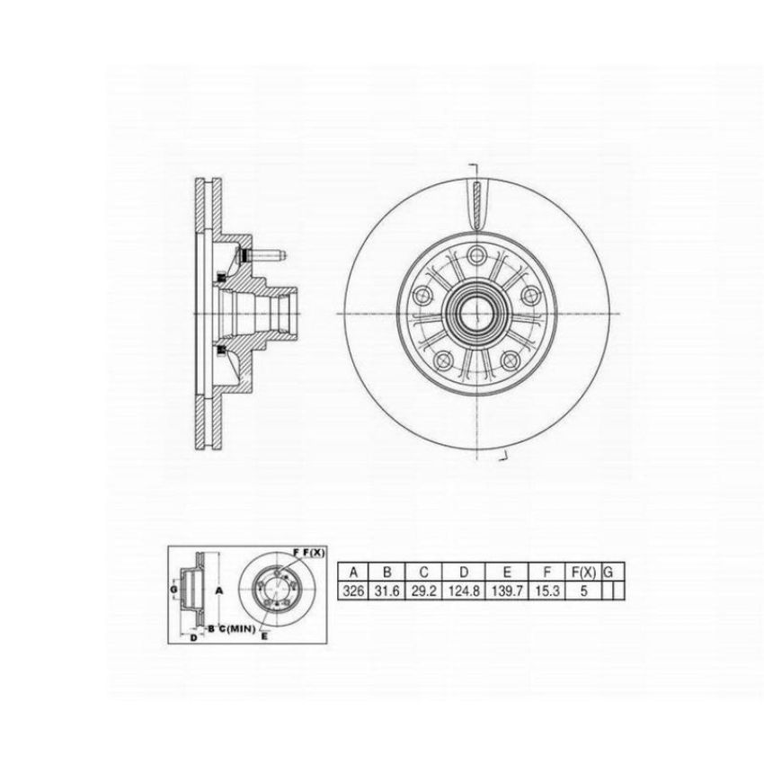 Winhere 663233 Disc Brake R&H Assy