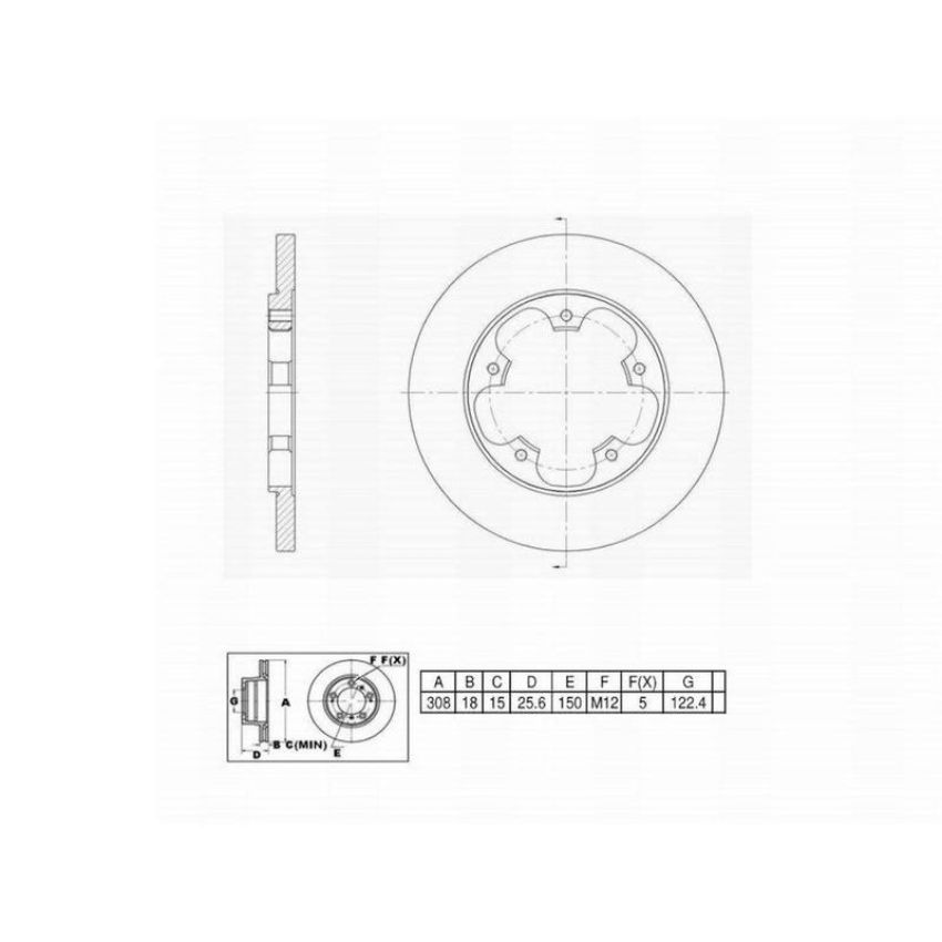 Winhere 6670126 Brake Rotor