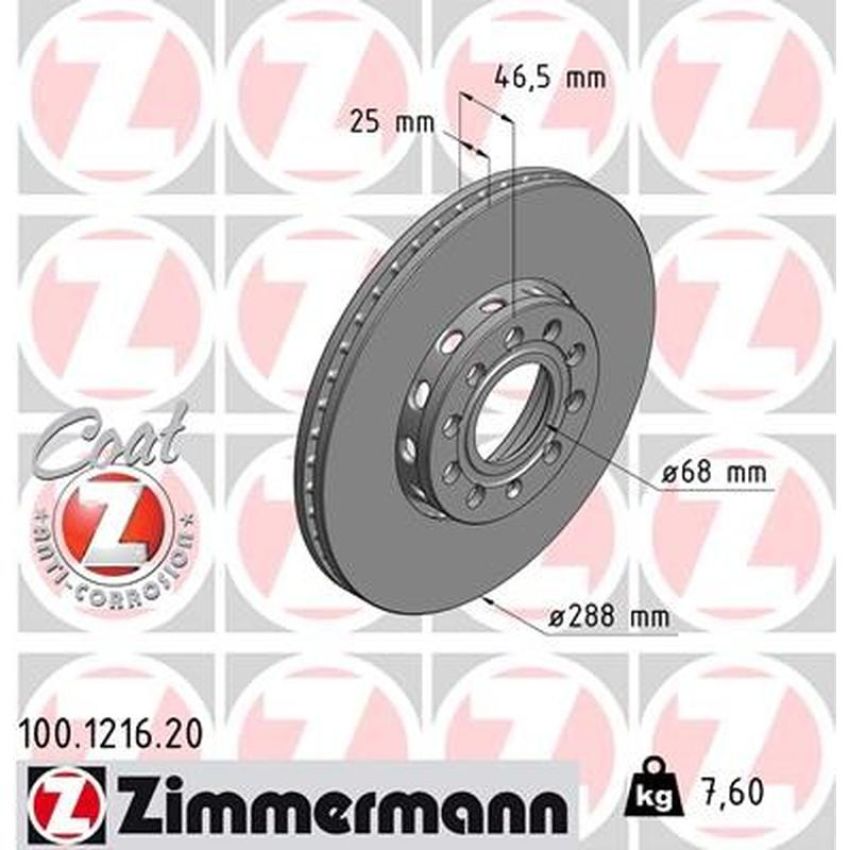 ZIMMERMANN 100.1216.20 COAT Z Pack of 2