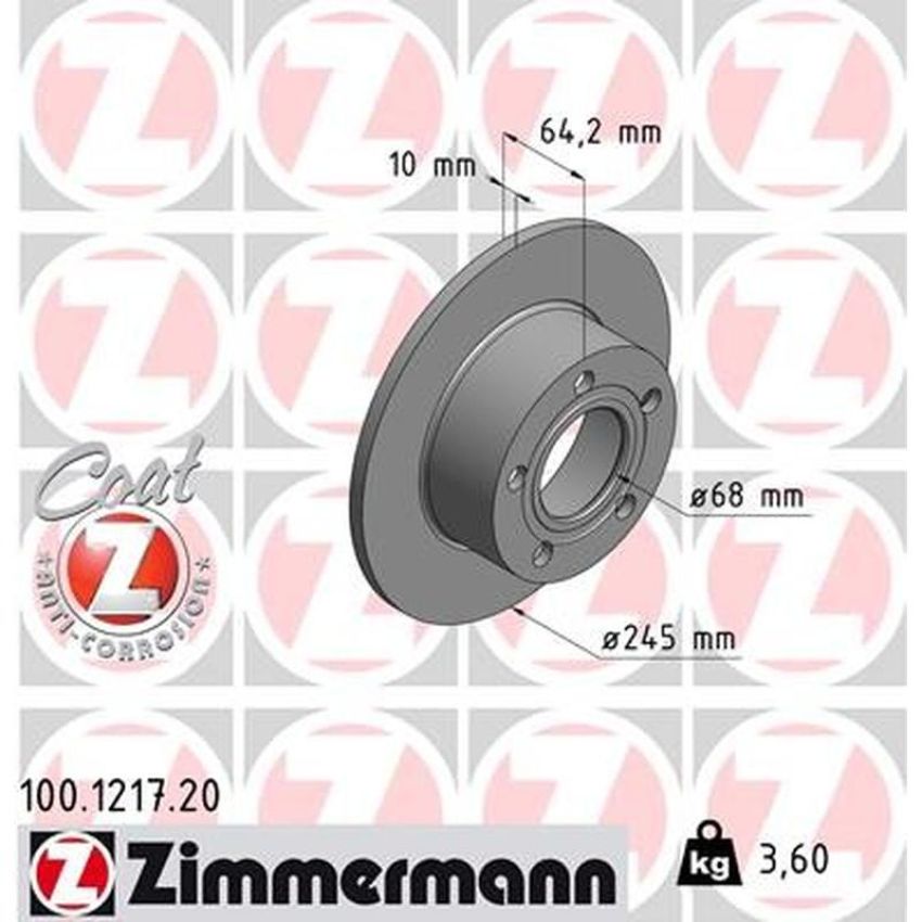 ZIMMERMANN 100.1217.20 COAT Z Pack of 2