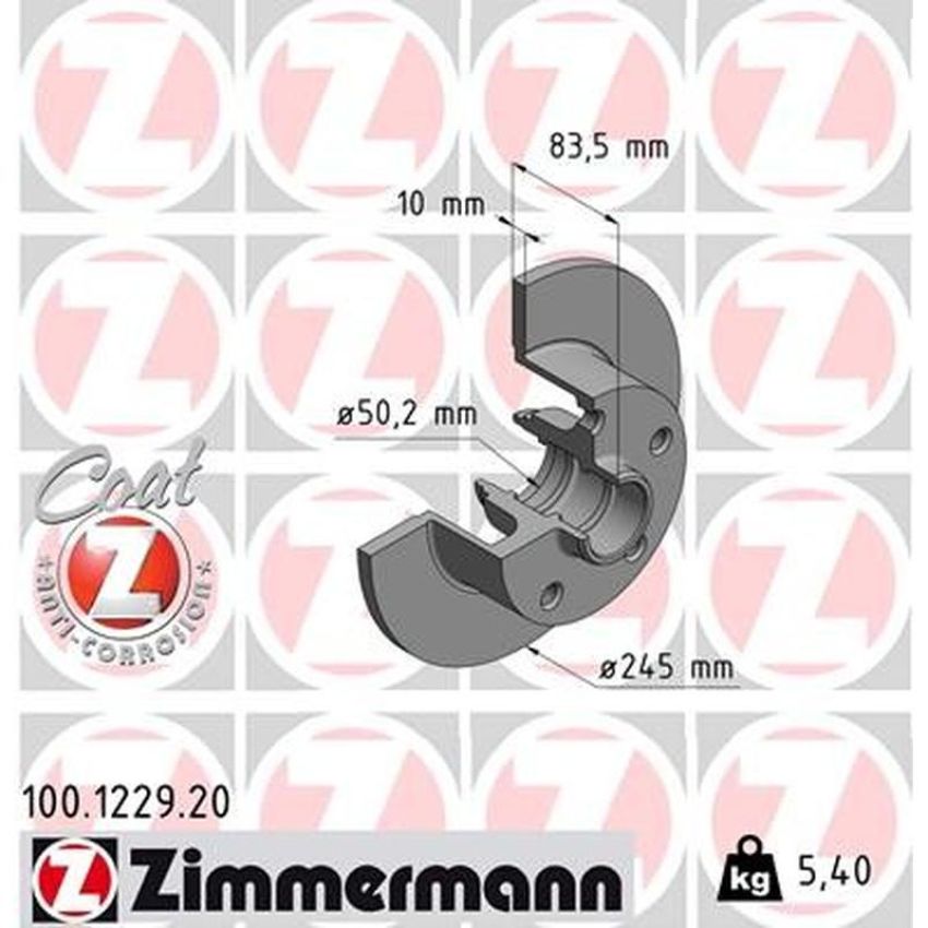 ZIMMERMANN 100.1229.20 COAT Z Pack of 2
