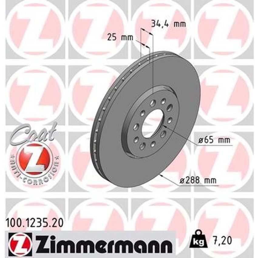 ZIMMERMANN 100.1235.20 COAT Z Pack of 2