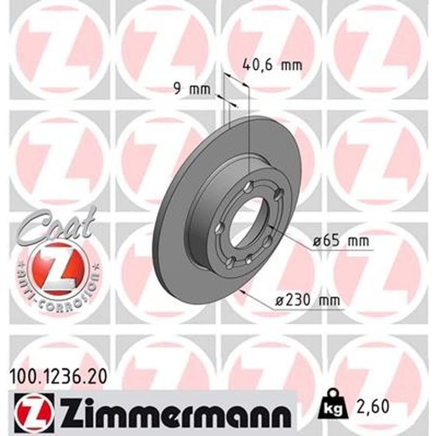 ZIMMERMANN 100.1236.20 COAT Z Pack of 2