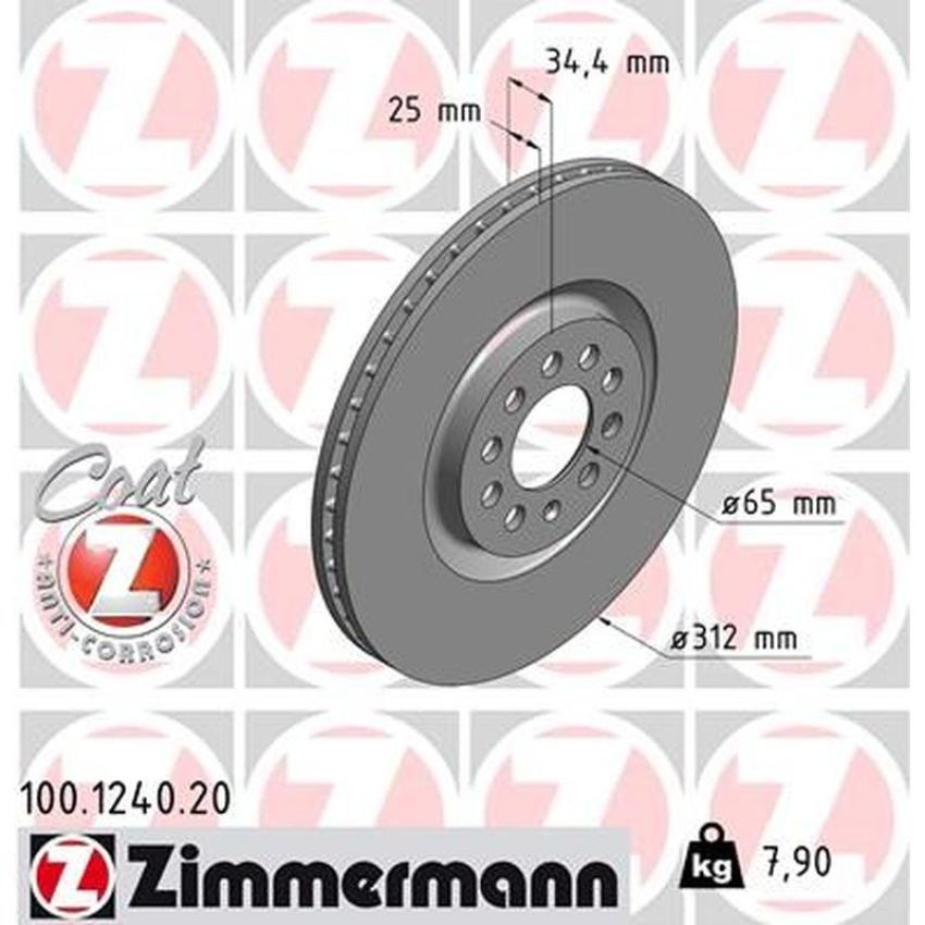 ZIMMERMANN 100.1240.20 COAT Z Pack of 2