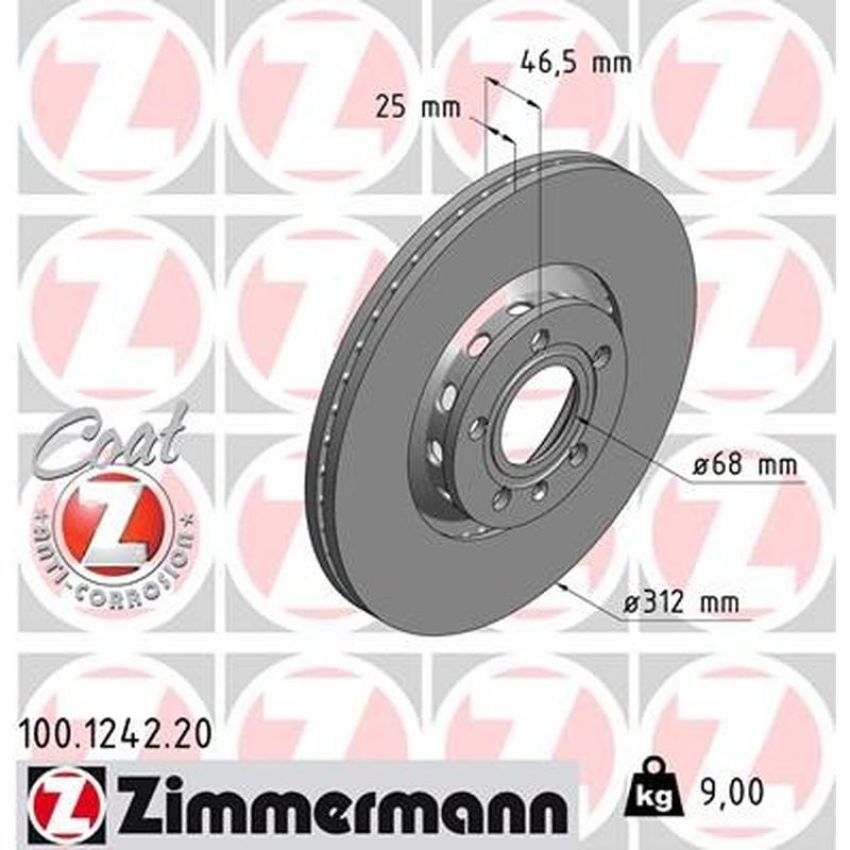 ZIMMERMANN 100.1242.20 COAT Z Pack of 2
