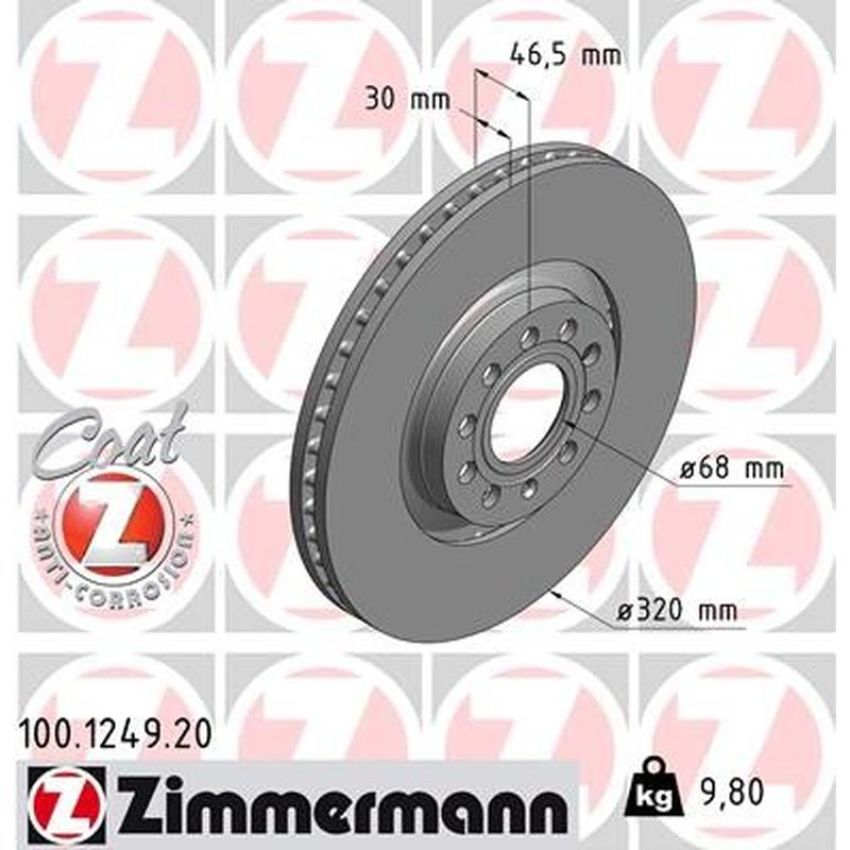 ZIMMERMANN 100.1249.20 COAT Z Pack of 2