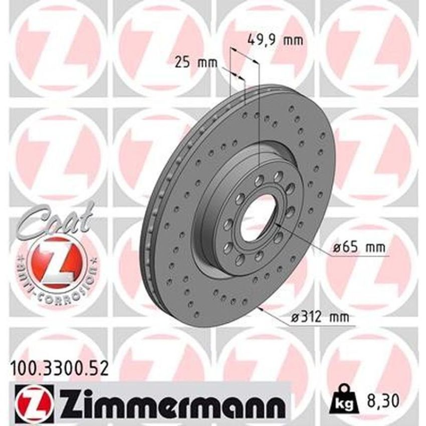 ZIMMERMANN 100.3300.52 SPORT COAT Z Pack of 2