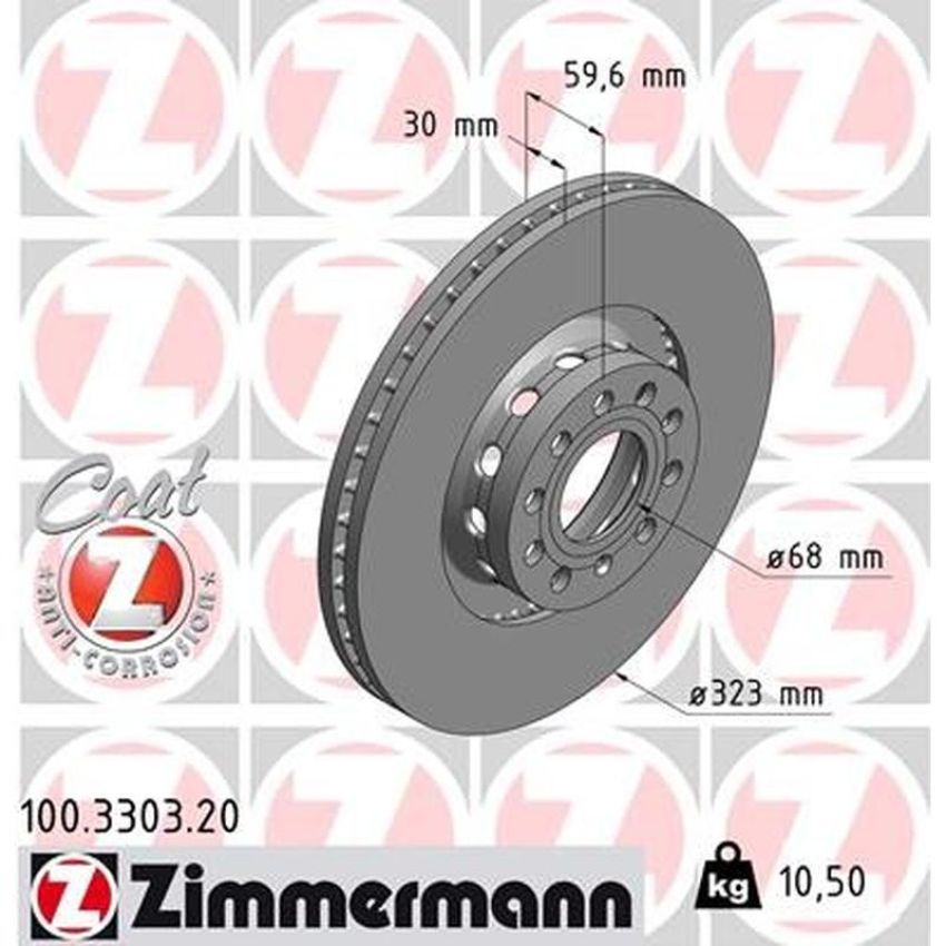 ZIMMERMANN 100.3303.20 COAT Z Pack of 2