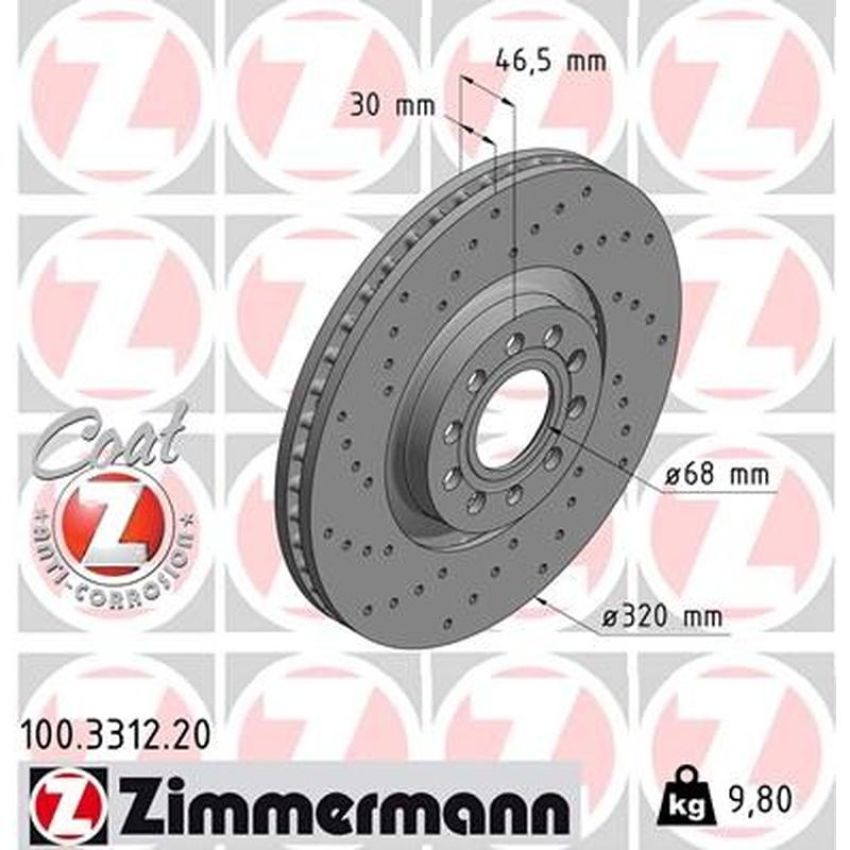 ZIMMERMANN 100.3312.20 COAT Z Pack of 2