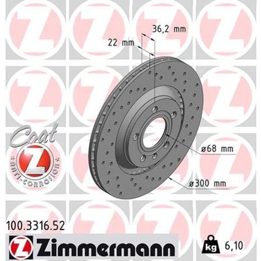 ZIMMERMANN 100.3316.52 SPORT COAT Z Pack of 2