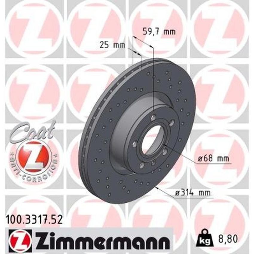 ZIMMERMANN 100.3317.52 SPORT COAT Z Pack of 2