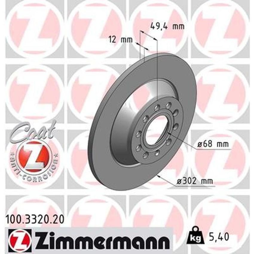 ZIMMERMANN 100.3320.20 COAT Z Pack of 2