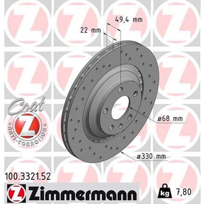 ZIMMERMANN 100.3321.52 SPORT COAT Z Pack of 2