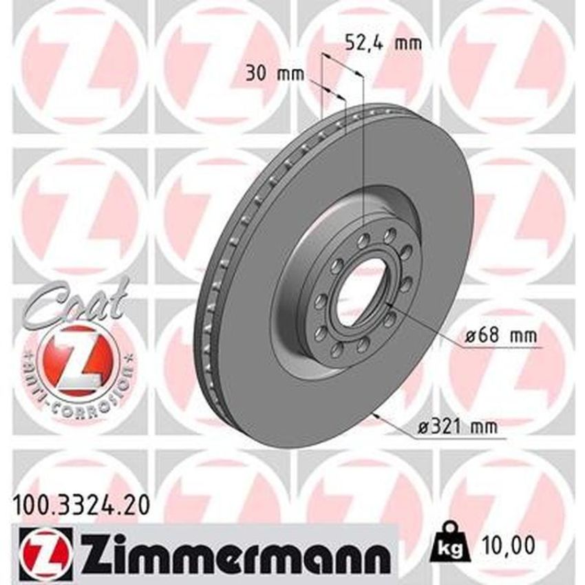 ZIMMERMANN 100.3324.20 COAT Z Pack of 2