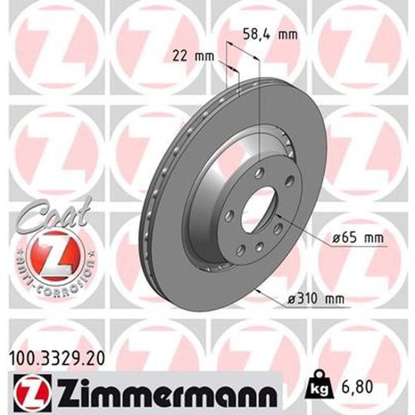 ZIMMERMANN 100.3329.20 COAT Z Pack of 2