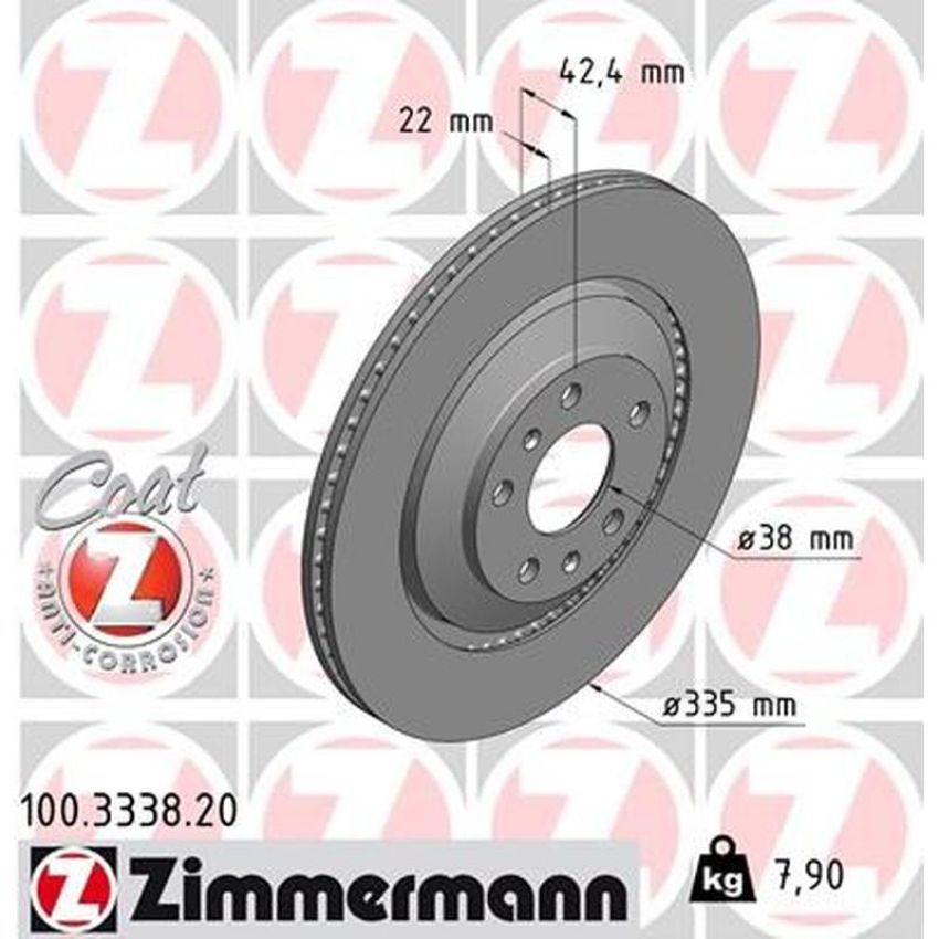 ZIMMERMANN 100.3338.20 COAT Z Pack of 2