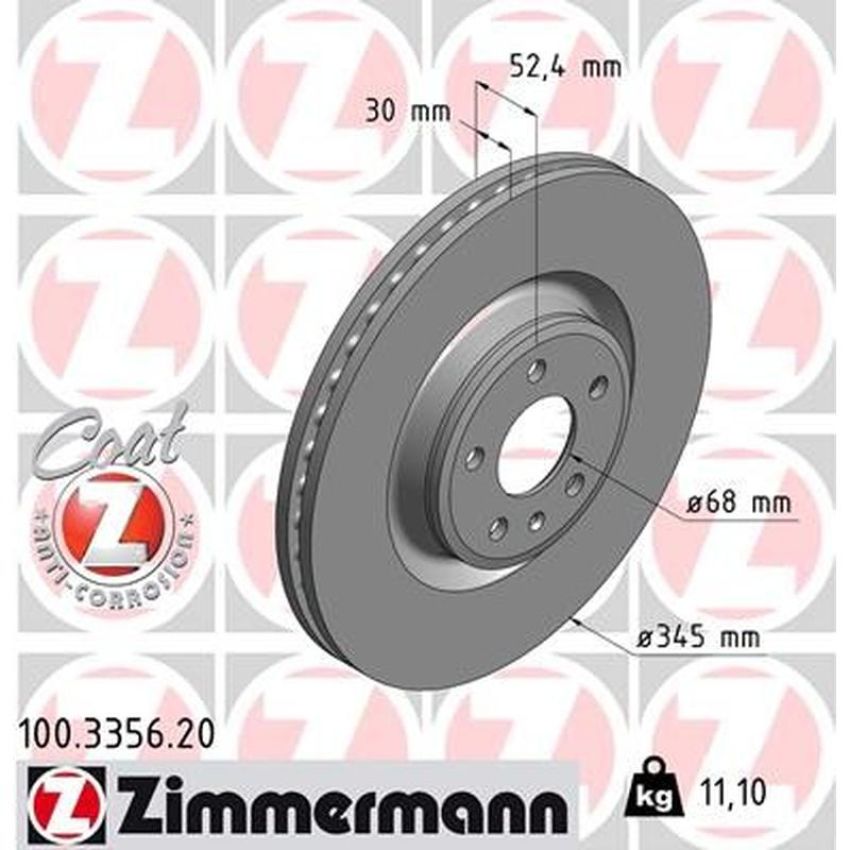 ZIMMERMANN 100.3356.20 COAT Z Pack of 2