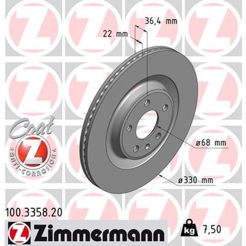 ZIMMERMANN 100.3358.20 COAT Z Pack of 2