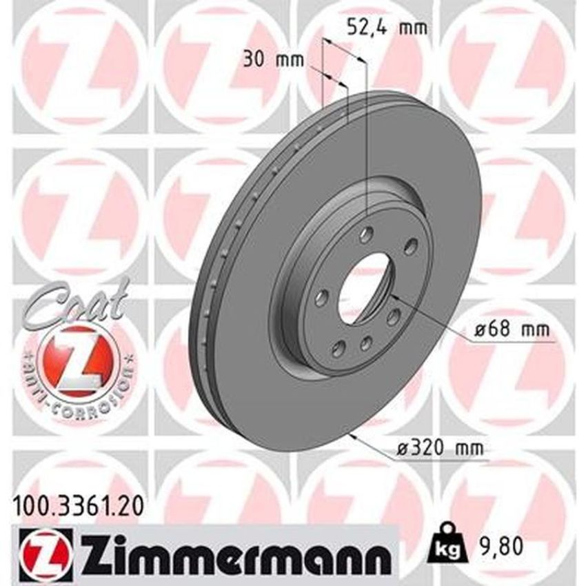 ZIMMERMANN 100.3361.20 COAT Z Pack of 2