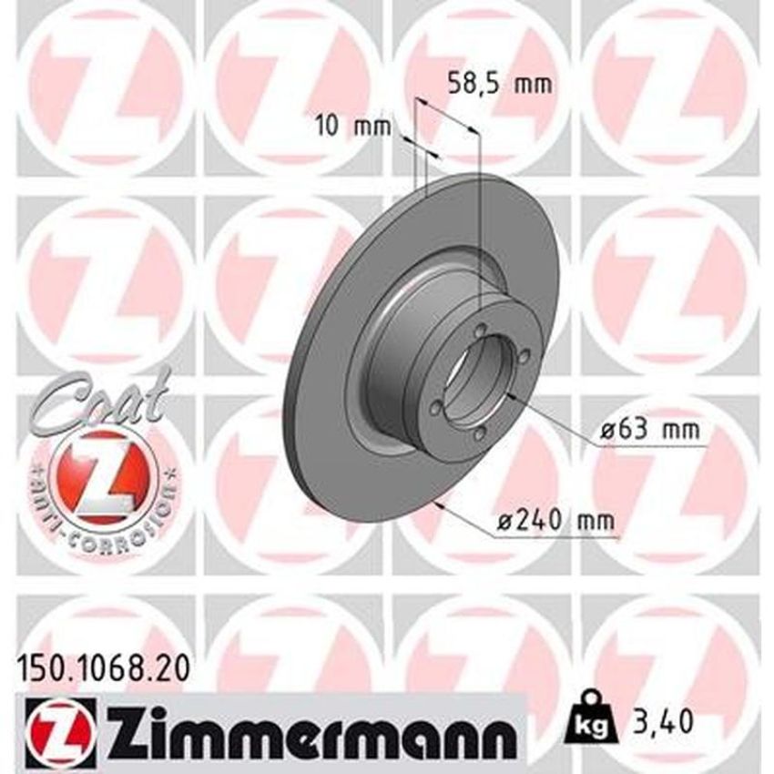 ZIMMERMANN 150.1068.20 COAT Z Pack of 2