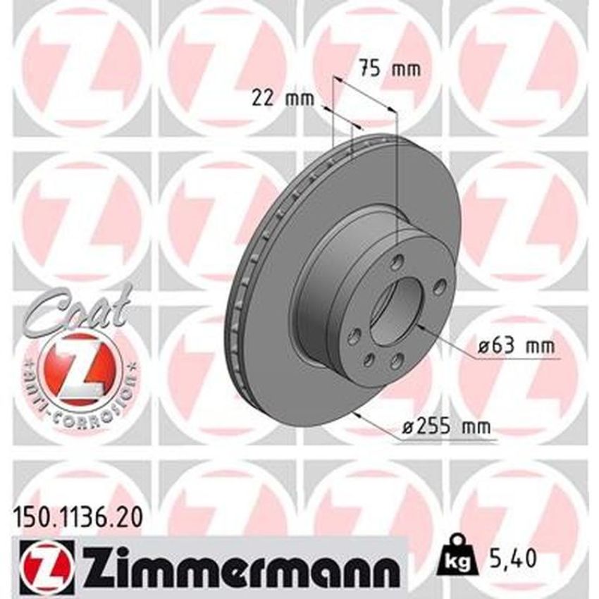 ZIMMERMANN 150.1136.20 COAT Z Pack of 2