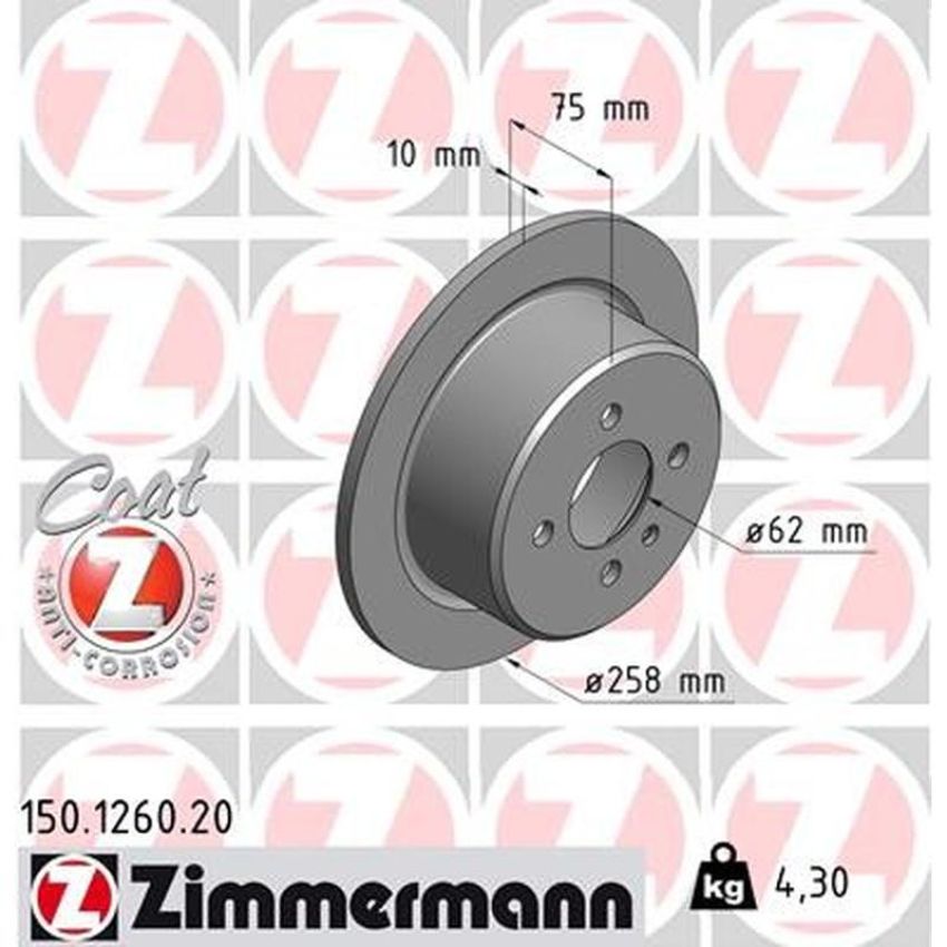 ZIMMERMANN 150.1260.20 COAT Z Pack of 2