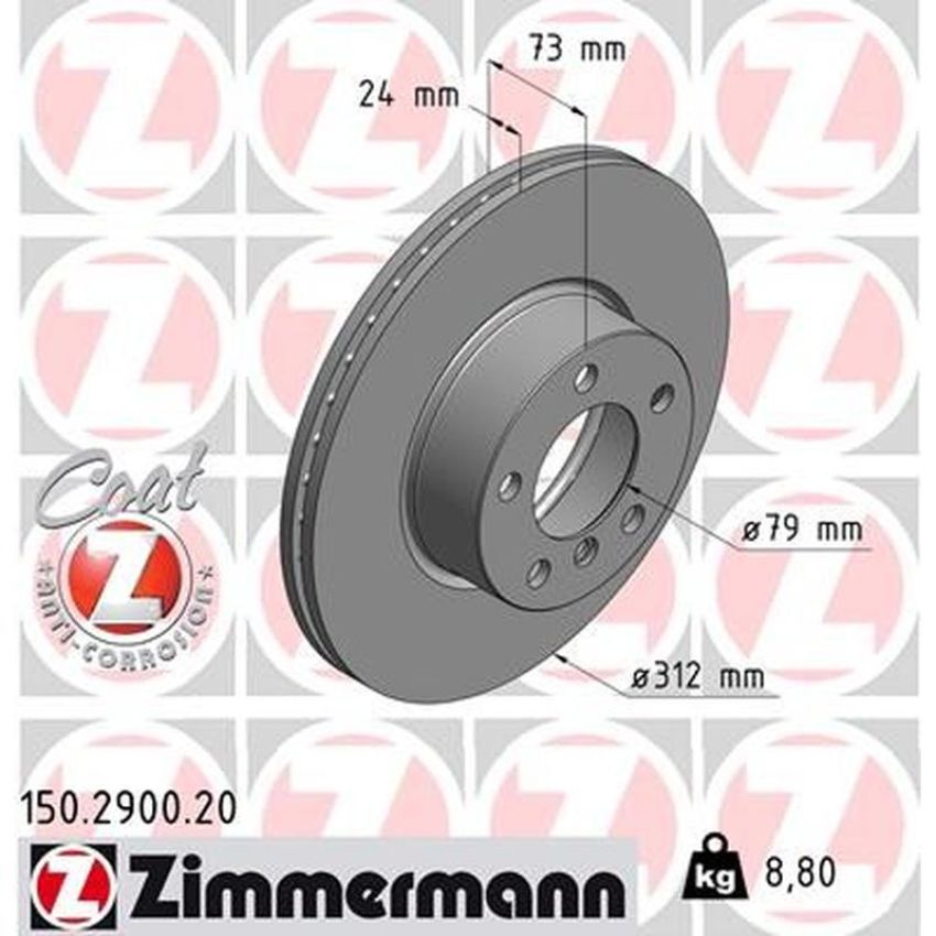 ZIMMERMANN 150.2900.20 COAT Z Pack of 2