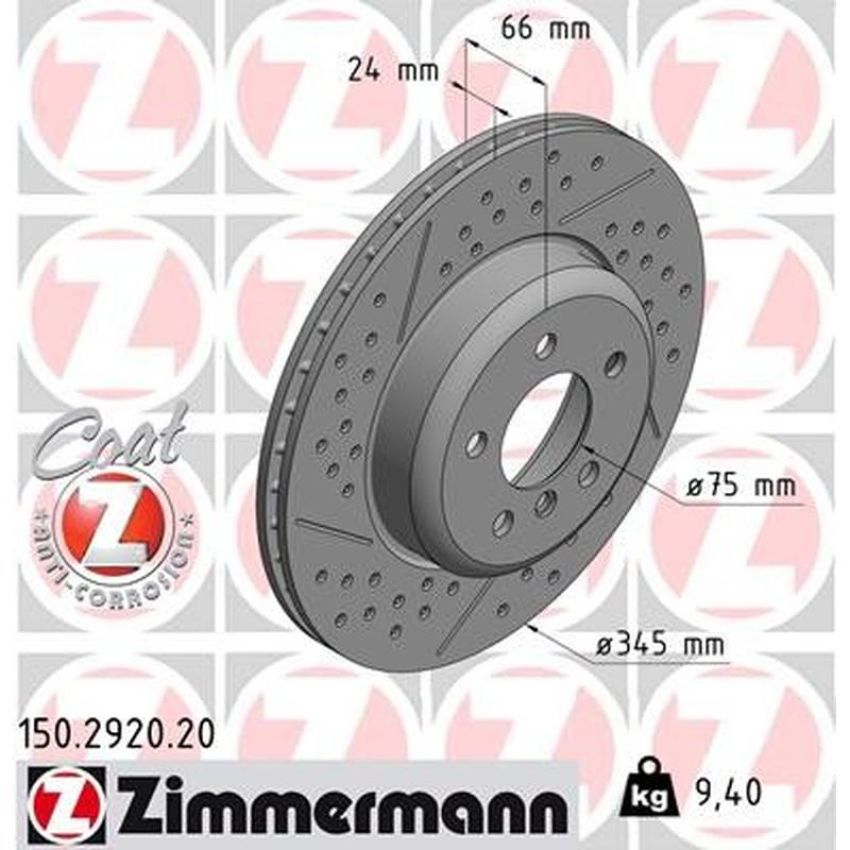 ZIMMERMANN 150.2920.20 COAT Z Pack of 2