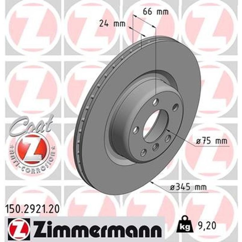 ZIMMERMANN 150.2921.20 COAT Z Pack of 2
